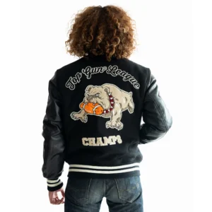 Top Gun Bull Dog Full Snap Wool & Leather Jacket