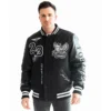 Top Gun Flying Legend Black Varsity Jacket
