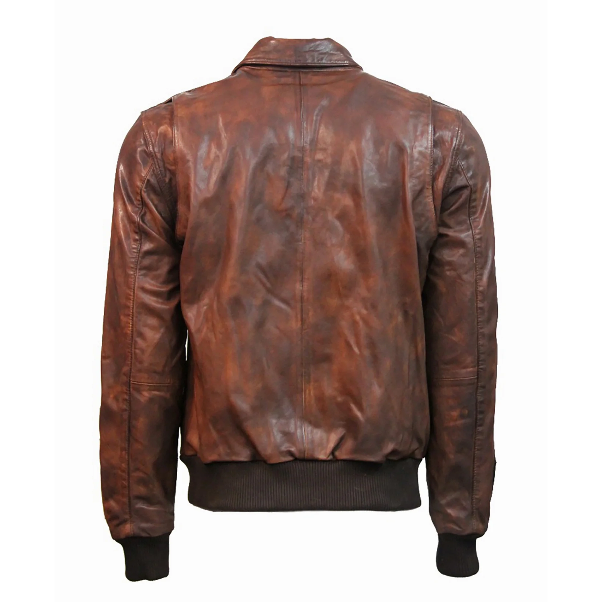 Top Gun Flying Tigers Leather Bomber Jacket