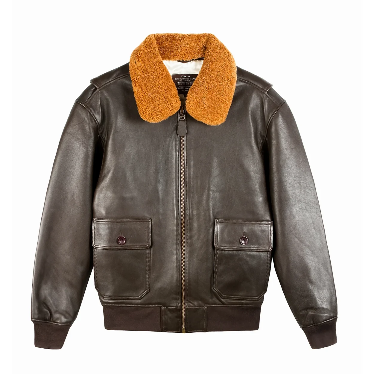 Top Gun G-1 Military Leather Bomber Jacket