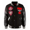 top gun military brothers black varsity jacket