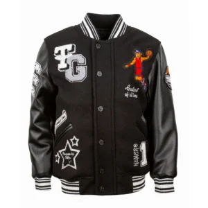 Top Gun New Goat Black Varsity Jacket