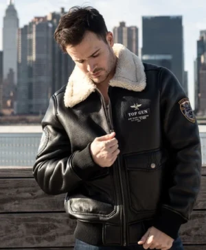 Top Gun Shearling Bomber Jacket