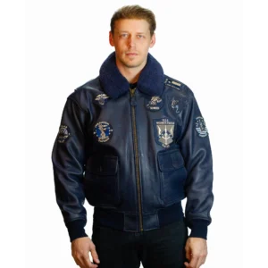 Top Gun Signature Series Leather Bomber Jacket