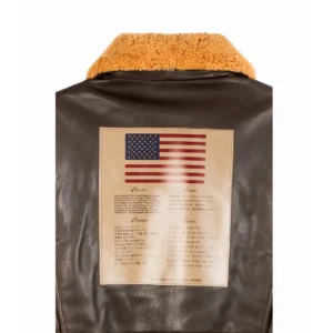 top gun signature series shearling blood chit patch on back