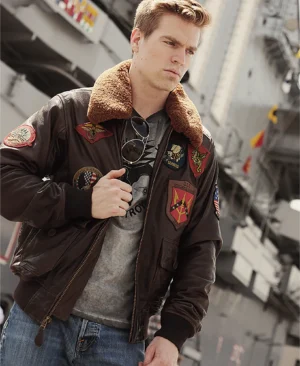 top gun signature series shearling jacket
