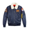 Top Gun Strike Fighter Squadron Navy Bomber Jacket