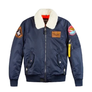 Top Gun Strike Fighter Squadron Navy Bomber Jacket