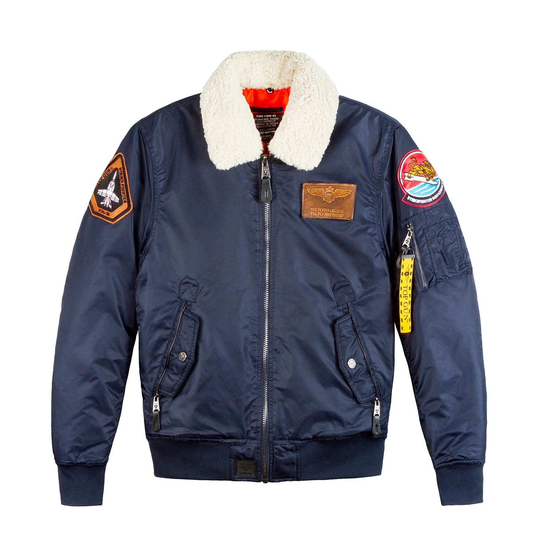 Top Gun Strike Fighter Squadron Navy Bomber Jacket