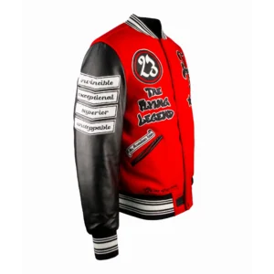 Top Gun The New Flying Legend Wool & Leather Varsity Jacket