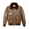 Top Gun Top Hook Shearling Bomber Jacket
