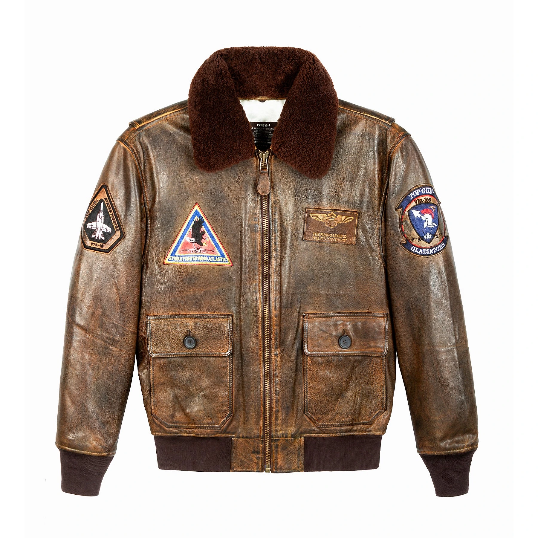 Top Gun Top Hook Shearling Bomber Jacket