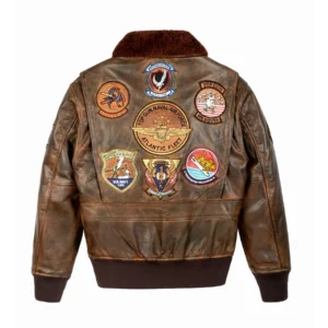 Top Gun Top Hook Shearling Leather Jacket