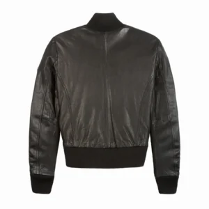 Women's Miss Top Gun Black Leather Jacket