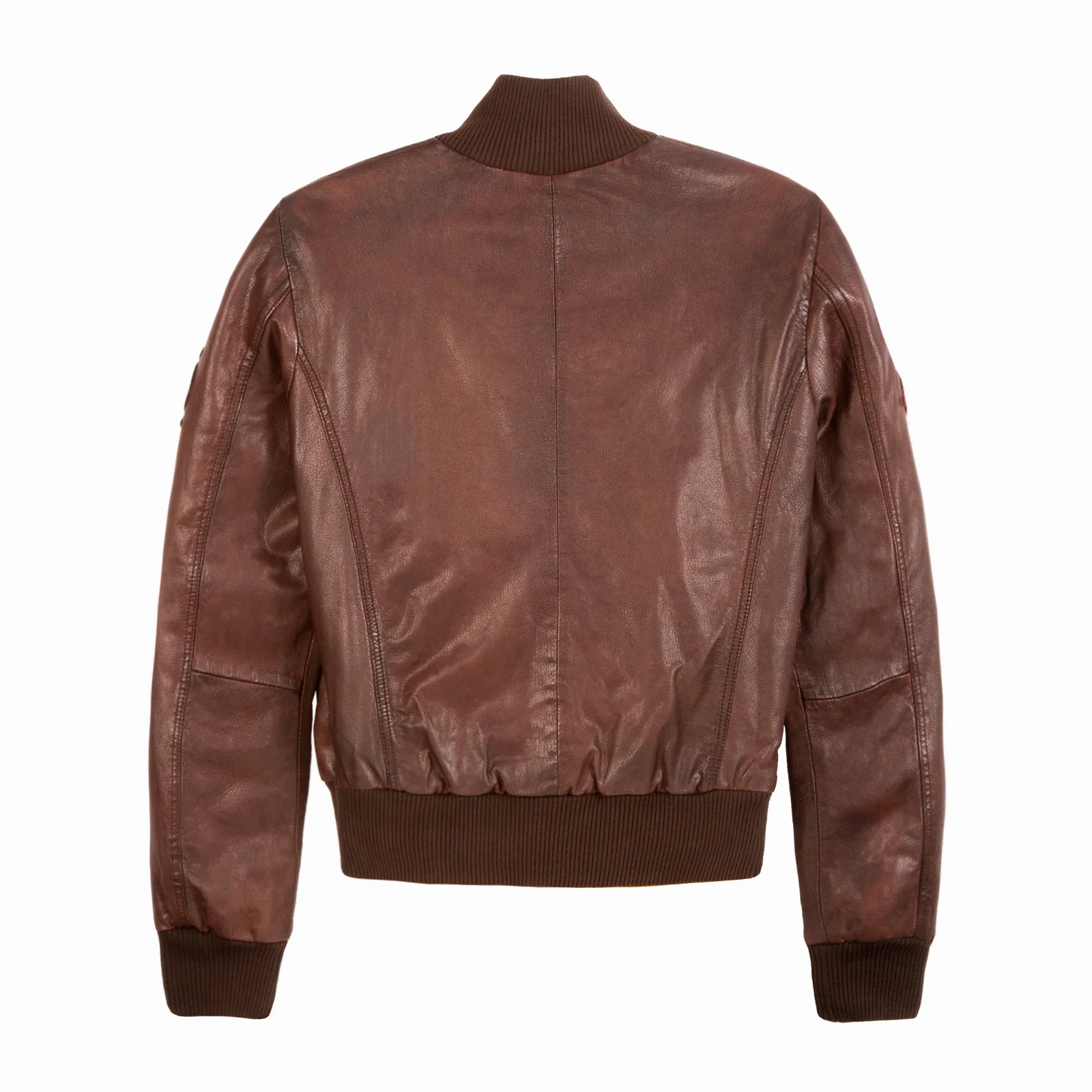 Women's Miss Top Gun Brown Bomber Jacket