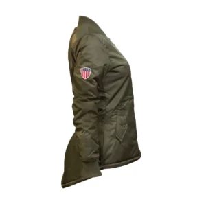 Women's Miss Top Gun Longline Satin Bomber Jacket