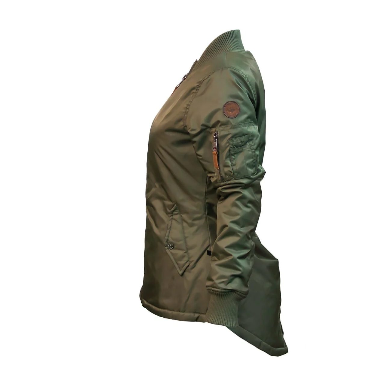Women's Miss Top Gun Longline Satin Jacket